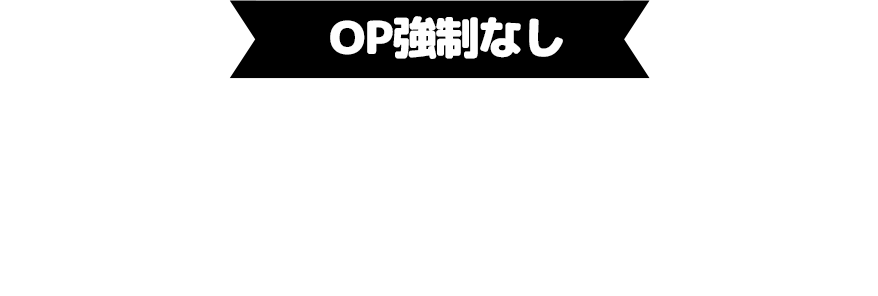 オプション強制なし